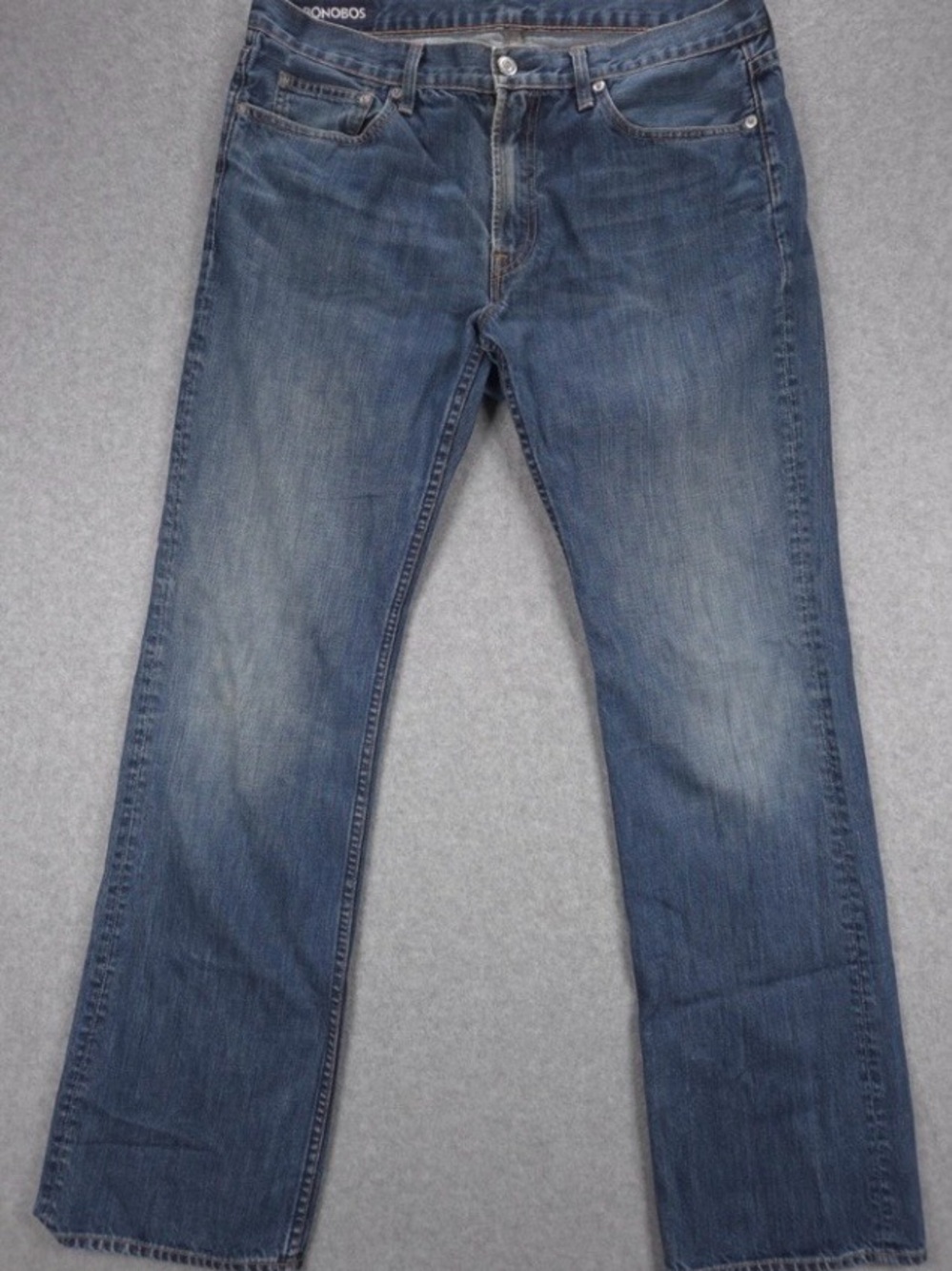 Bonobos Men's Faded Blue Bootcut Jeans